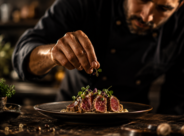 Antonio bereid luxe tournedos met Loro Verde di Puglia