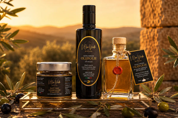 Geschenkpakket Olijfolie L'Oro Verde di Puglia