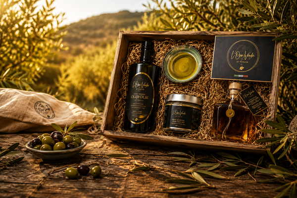 Geschenkpakket Olijfolie L'Oro Verde di Puglia