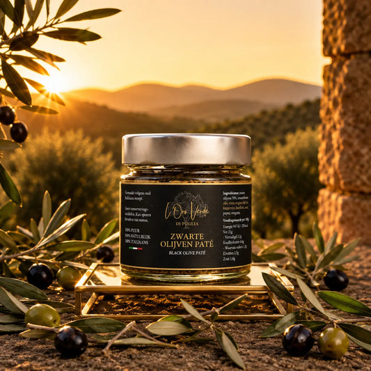 Zwarte Olijven Paté in Olijfolie L'Oro Verde di Puglia